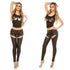 Black Skinny Wet Look Pants
